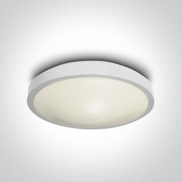 Стельовий світильник One Light 62018A/D LED Circular Plafo Metal + PC