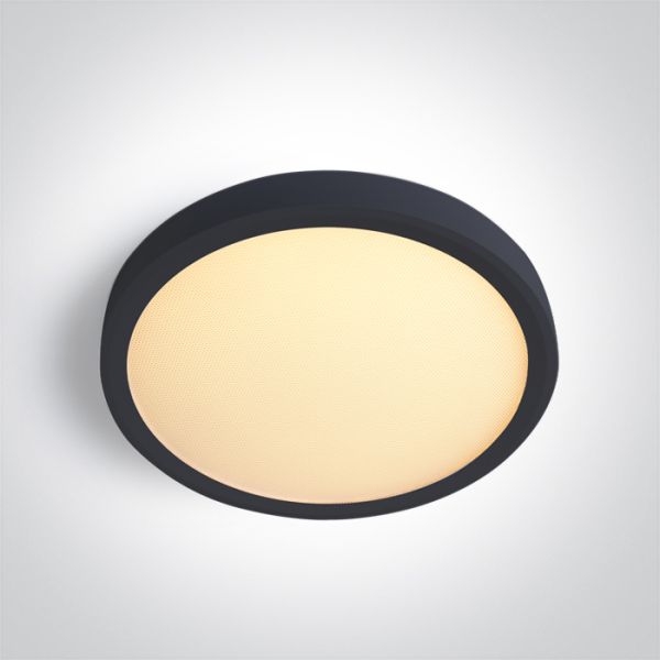 Plafon sufitowy One Light 62020BU/B/V Black Plafo 18W CCTV UGR19 230V