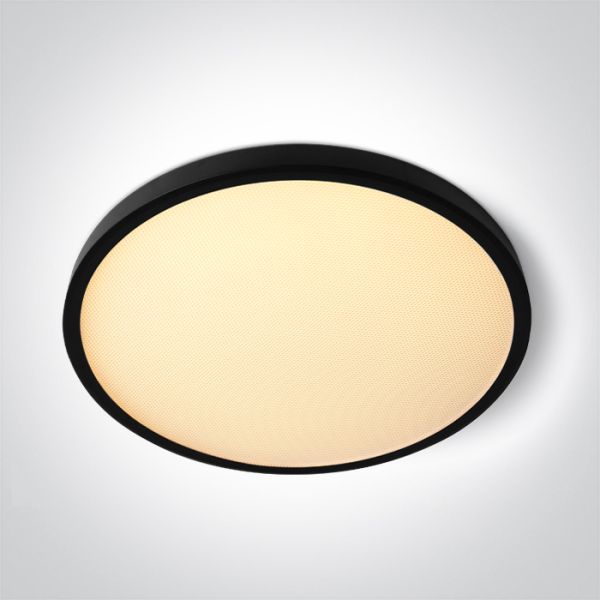 Plafon sufitowy One Light 62020DU/B/V Black Plafo 32W CCTV UGR19 230V