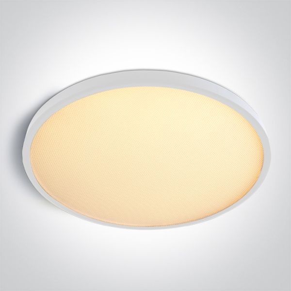 Стельовий світильник One Light 62020EU/W/V White Plafo 40W CCTV UGR19 230V