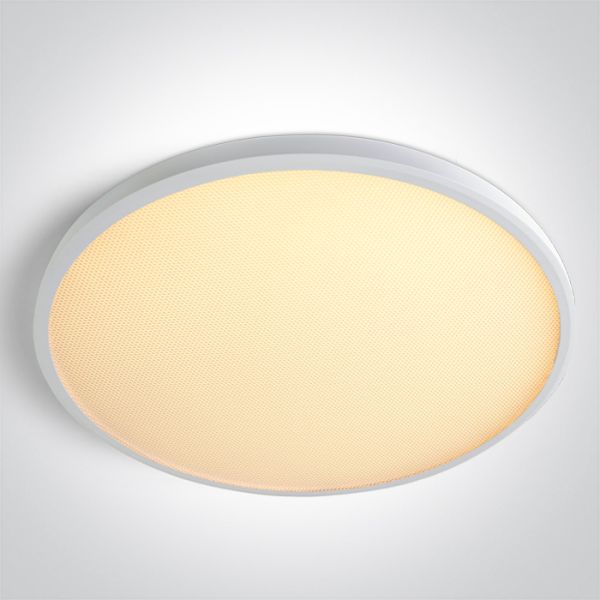 Стельовий світильник One Light 62020FU/W/V White Plafo 50W CCTV UGR19 230V
