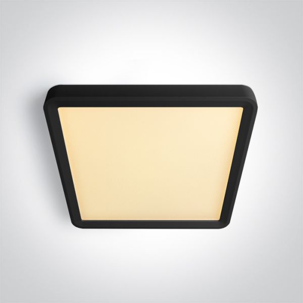 Plafon sufitowy One Light 62020HU/B/V Black Plafo Square 18W CCTV UGR19 230V