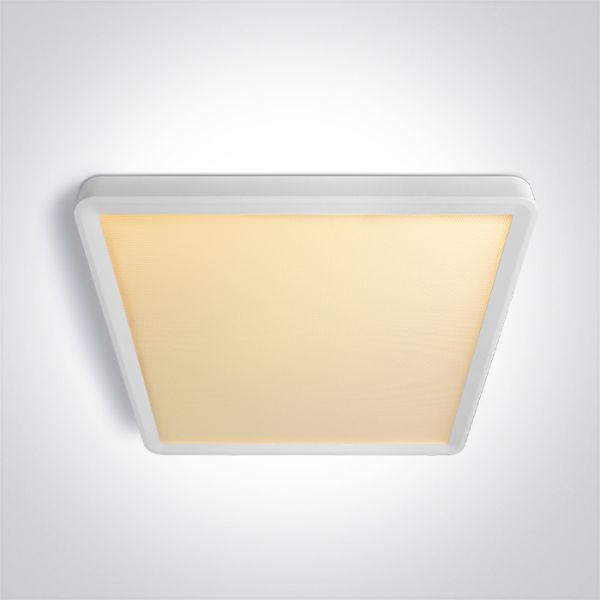 Стельовий світильник One Light 62020JU/W/V White Plafo Square 24W CCTV UGR19 230V