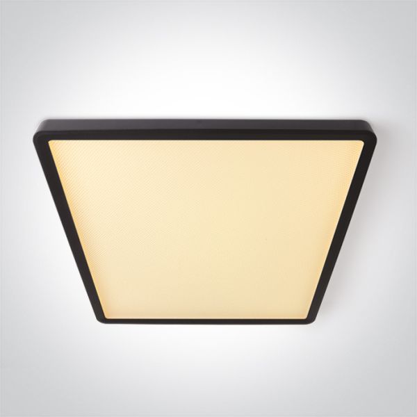 Plafon sufitowy One Light 62020KU/B/V Black Plafo Square 32W CCTV UGR19 230V