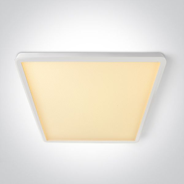 Стельовий світильник One Light 62020KU/W/V White Plafo Square 32W CCTV UGR19 230V