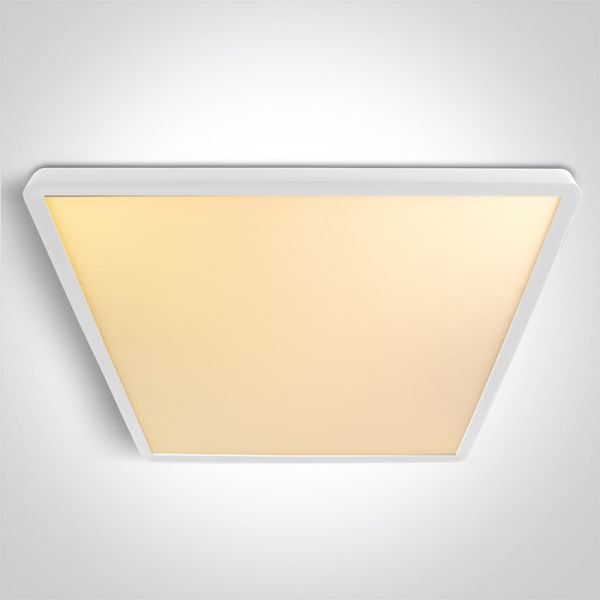 Стельовий світильник One Light 62020LU/W/V White Plafo Square 40W CCTV UGR19 230V