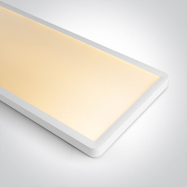 Стельовий світильник One Light 62020MU/W/V White Plafo Rectangular 50W CCTV UGR19 230V