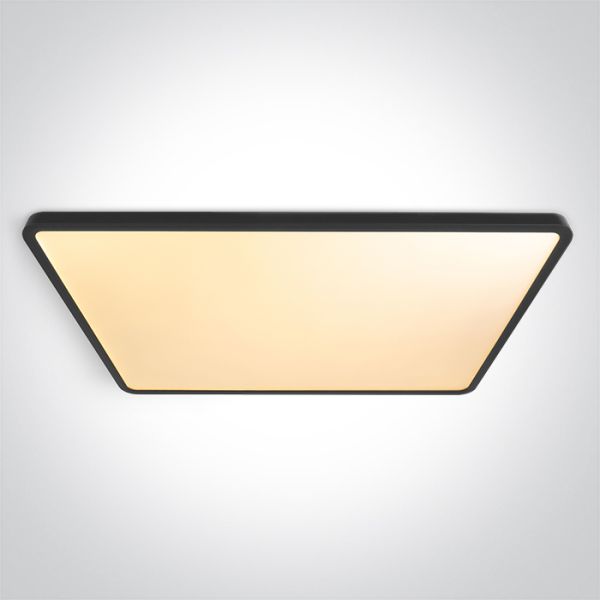 Plafon sufitowy One Light 62020PU/B/V Black Plafo Rectangular 60W CCTV UGR19 230V