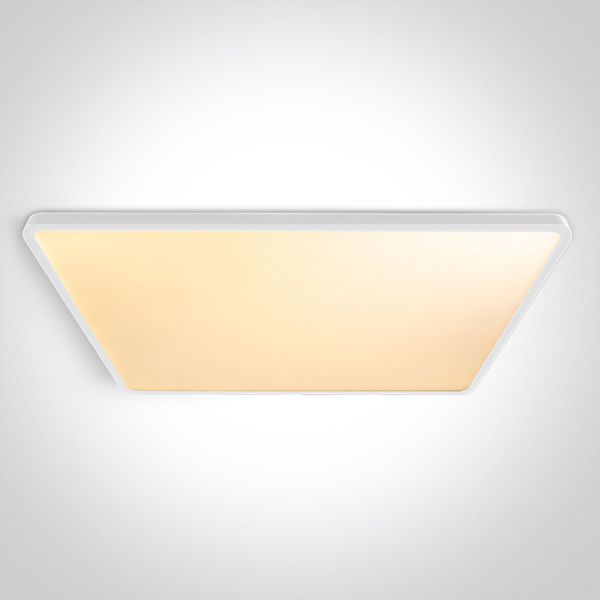 Стельовий світильник One Light 62020PU/W/V White Plafo Rectangular 60W CCTV UGR19 230V
