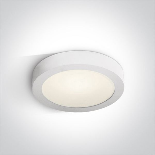 Стельовий світильник One Light 62115F/W/C The LED Panel Plafo Round