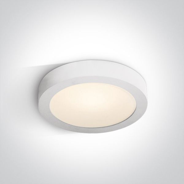 Стельовий світильник One Light 62115F/W/W The LED Panel Plafo Round