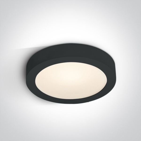 Стельовий світильник One Light 62130F/B/W The LED Panel Plafo Round