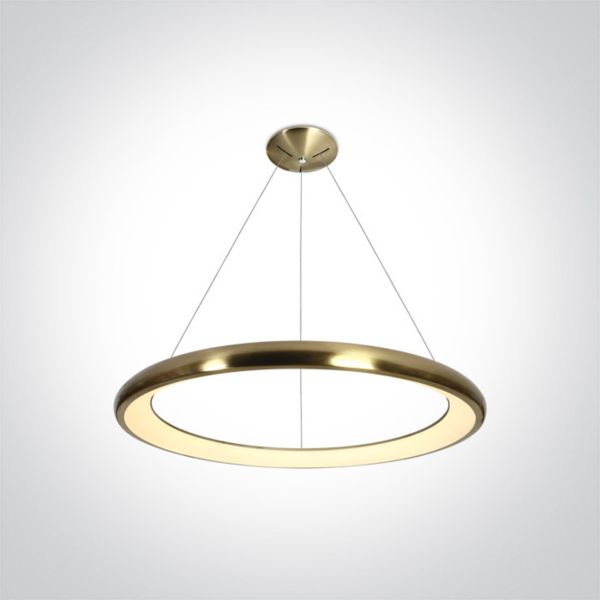 Lampa wisząca One Light 62144NB/BGL/W LED Pendant Rings