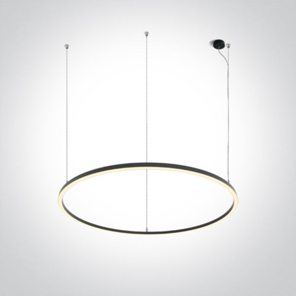 Lampa wisząca One Light 62156C/B/W LED Circle Rings