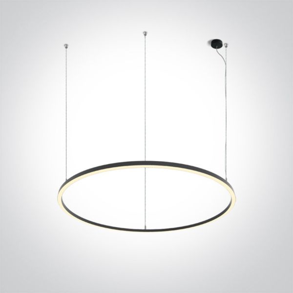 Lampa wisząca One Light 62156C/B/W LED Circle Rings