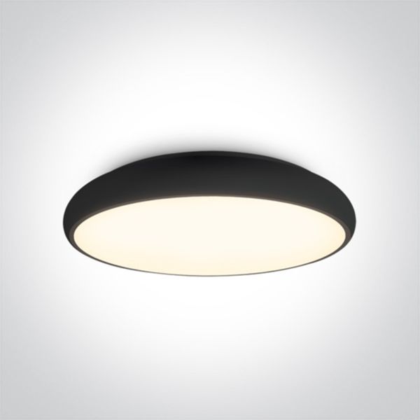 Стельовий світильник One Light 62160/B/W The LED Slim Line Plafo