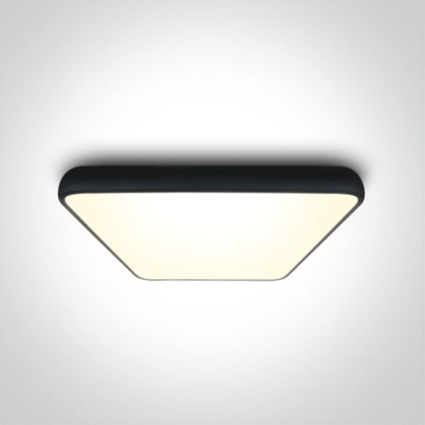 Стельовий світильник One Light 62160A/B/W The LED Slim Line Plafo