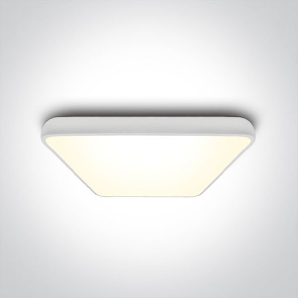 Стельовий світильник One Light 62160A/W/W The LED Slim Line Plafo