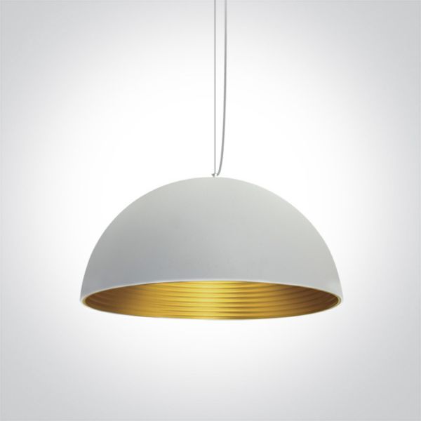 Lampa wisząca One Light 63022A/W/BS Bowl Shade Pendant Range