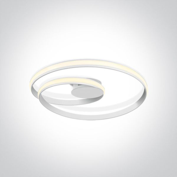 Żyrandol One Light 63066/W The Swirl Range