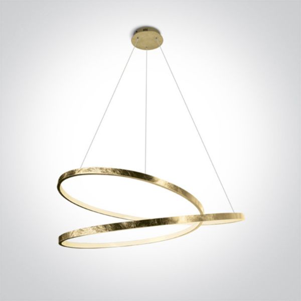 Żyrandol One Light 63068A/BS The Swirl Range