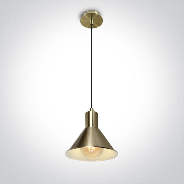 Lampa wisząca One Light 63118/BBS Retro Pendants