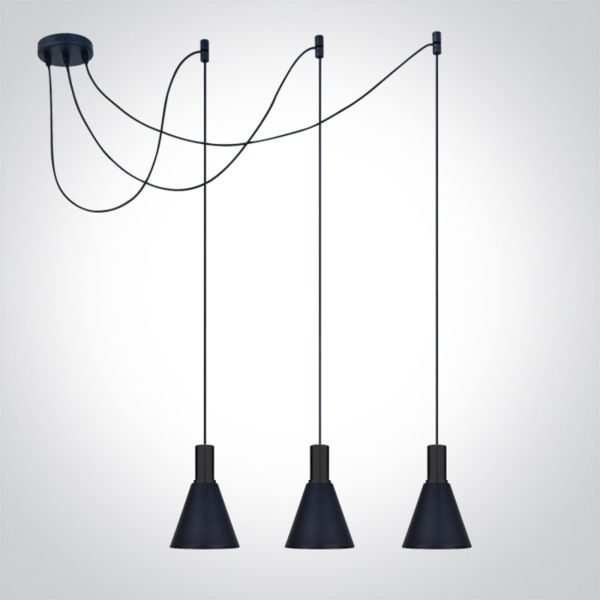 Żyrandol One Light 63122B/B E27 Round Pendants