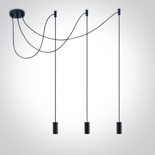 Żyrandol One Light 63124B/B E27 Pendant Tubes