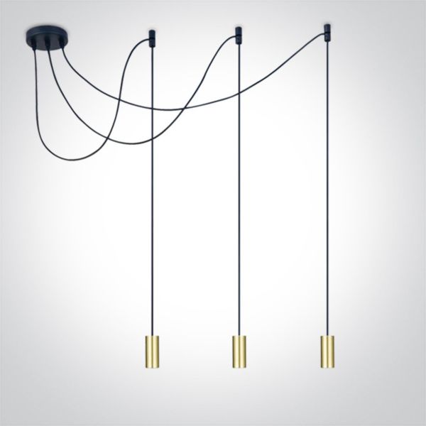 Żyrandol One Light 63124B/BBS E27 Pendant Tubes