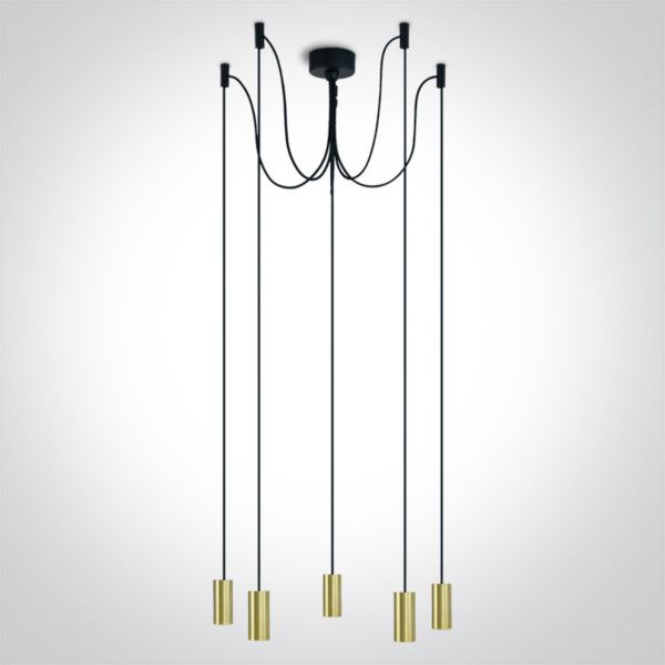 Żyrandol One Light 63124C/BBS E27 Pendant Tubes