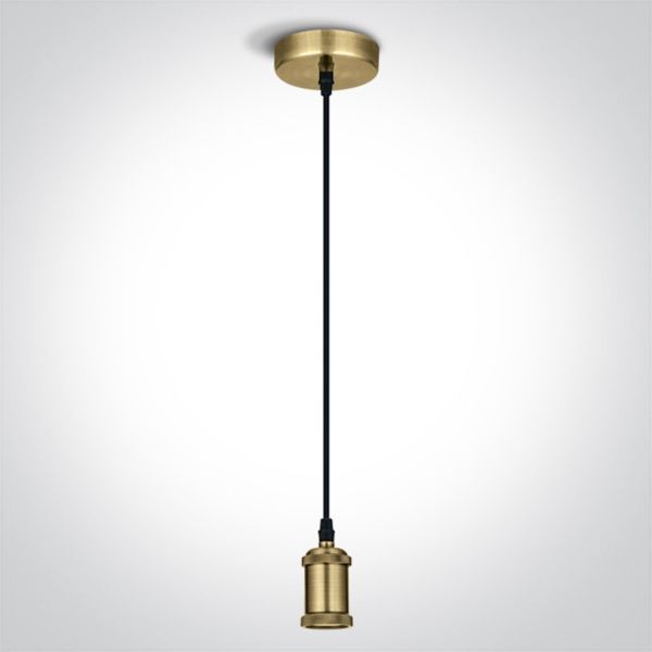 Lampa wisząca One Light 63128/BBS E27 Pendant Kit