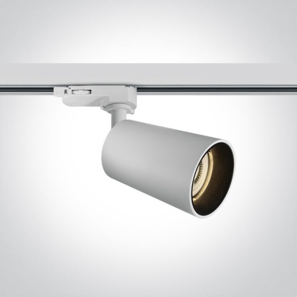 Трековий світильник One Light 65105CT/W Cone GU10 Track Spots Dark Light