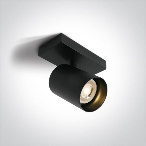 Спот One Light 65105N/B/B Black Black Reflector GU10 10W Dark Light
