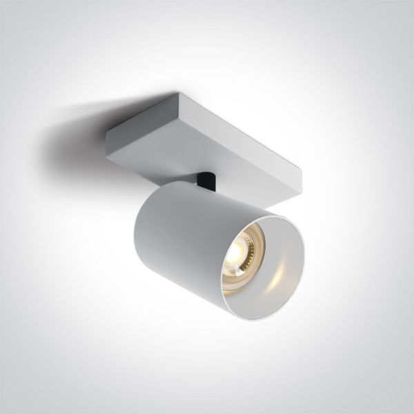 Спот One Light 65105N/W/W White White Reflector GU10 10W Dark Light