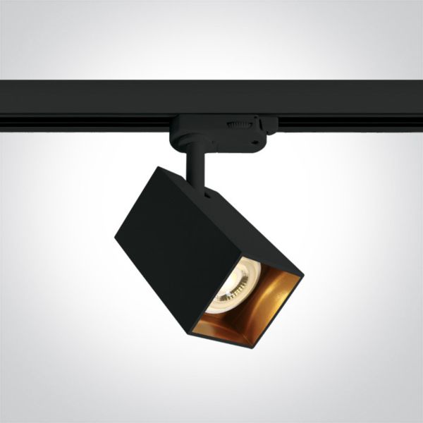 Трековий світильник One Light 65105NAT/B The Dark Light GU10 Range Square