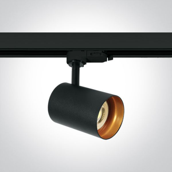 Lampa szynowa One Light 65105NT/B The Dark Light GU10 Range Round