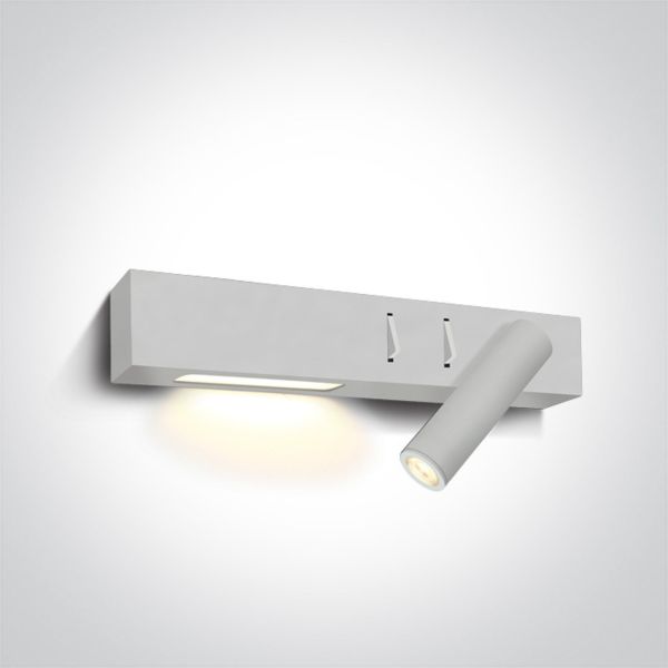 Spot One Light 65146A/W/W Reading Spots Aluminium