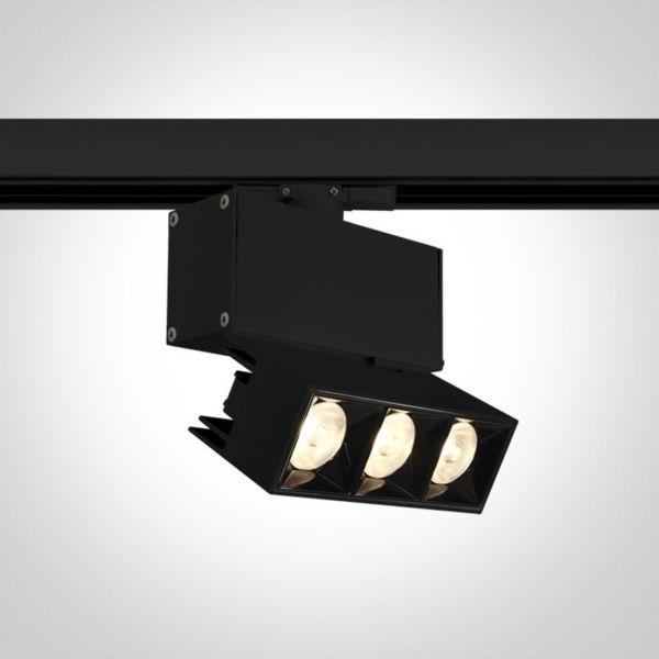 Трековий світильник One Light 65306BT/B/W Mirror Square Track Spots