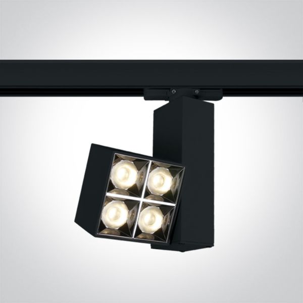 Трековий світильник One Light 65406BT/B/W Mirror Square Track Spots