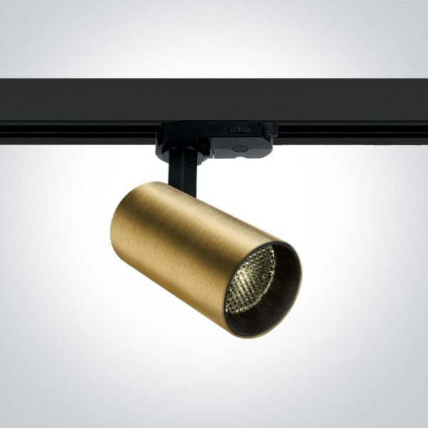 Трековий світильник One Light 65524T/BBS/W The COB Compact Cylinder Range Dark Light