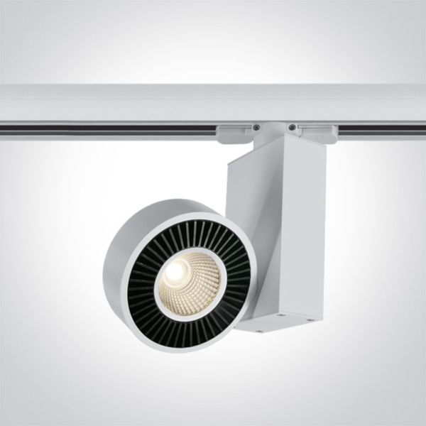 Трековий світильник One Light 65620T/W/W The Black Heatsink Range