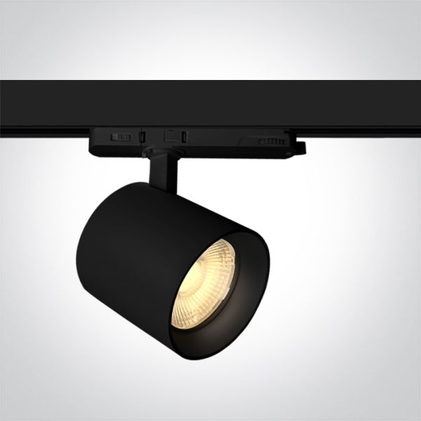 Трековий світильник One Light 65634DT/B/V Black COB 35W PV CCTV Track Spot 230V
