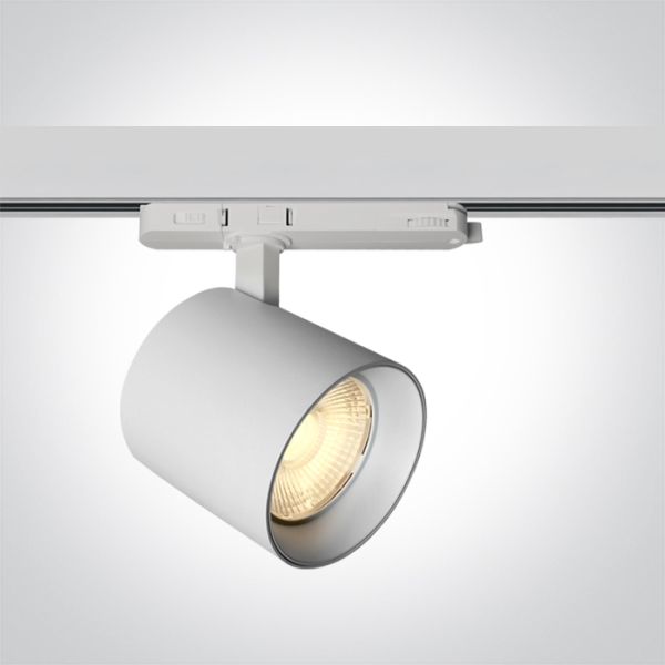 Трековий світильник One Light 65634DT/W/V White COB 35W PV CCTV Track Spot 230V