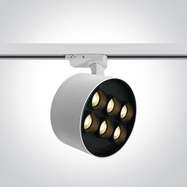 Трековий світильник One Light 65656DT/W/W Dark Light Tubes Track Spots