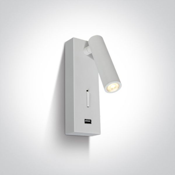 Spot One Light 65746A/W/W Reading Spots Aluminium