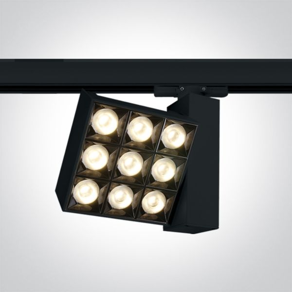 Трековий світильник One Light 65906BT/B/W Mirror Square Track Spots