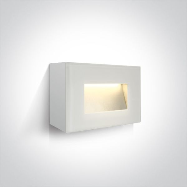 Настінний світильник One Light 67076/W/W The Glass Face Wall Lights Dark Light