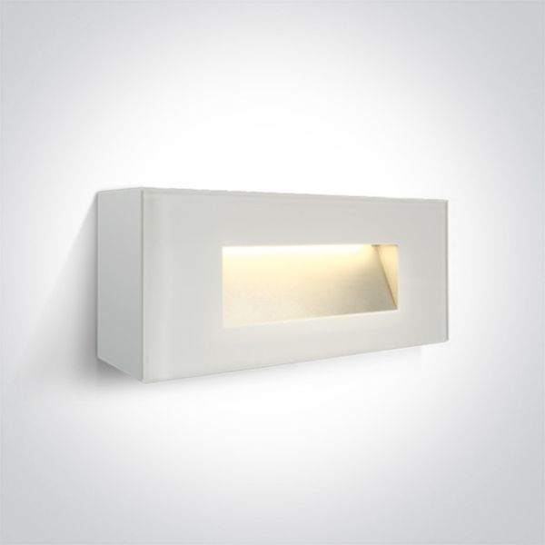 Настінний світильник One Light 67076A/W/W The Glass Face Wall Lights Dark Light