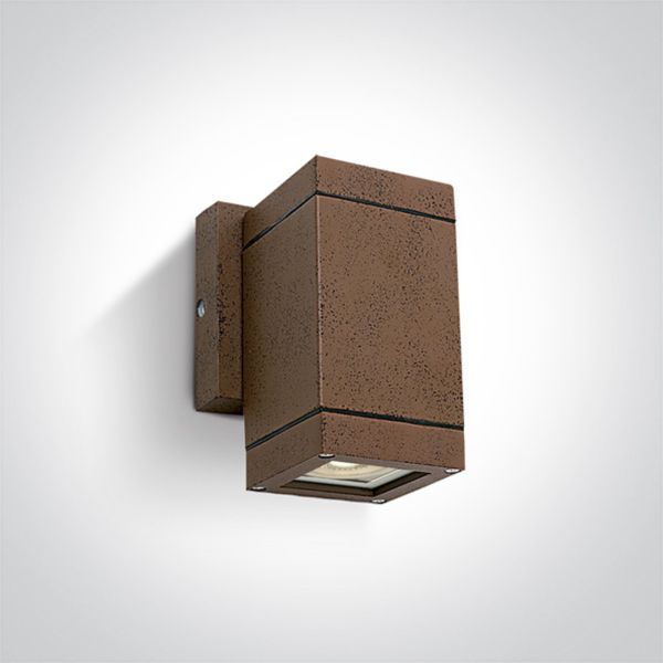 Lampa ścienna One Light 67130F/BR GU10 Outdoor Cubes Die cast