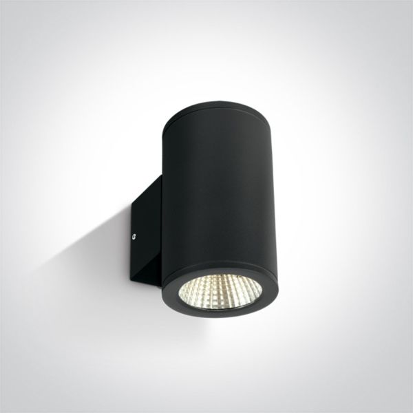 Lampa ścienna One Light 67138/B/W Outdoor Wall Cylinders Up & down beam